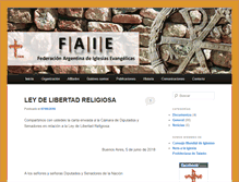 Tablet Screenshot of faie.org.ar